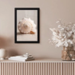 Schelp - Detail - Beige fotolijst zwart zonder passe partout klein -sfeer5