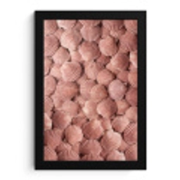 Schelpen - Patroon - Roze fotolijst zwart zonder passe partout klein -3d