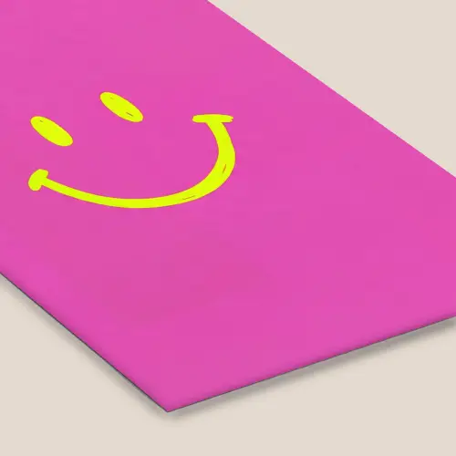 Smiley - Vrolijk - Roze fotolijst zwart zonder passe partout klein -zsfeer6