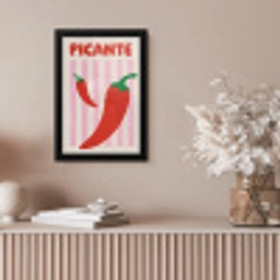 Pittig - Pepers - Rood fotolijst zwart zonder passe partout klein -sfeer5
