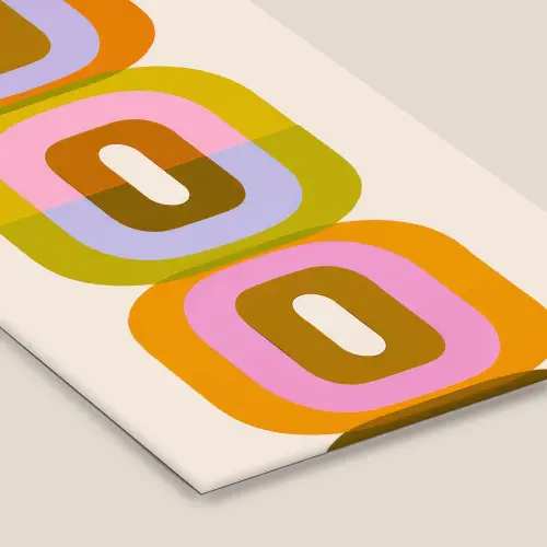 Stapel - Vormen - Geblokt - Oranje fotolijst zwart zonder passe partout klein -zsfeer6