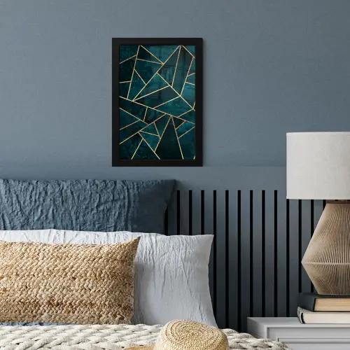 Stenen - Goud - Luxe - Patronen - Abstract fotolijst zwart zonder passe partout klein -sfeer3