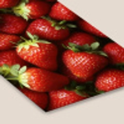 Aardbei - Fruit - Rood fotolijst zwart zonder passe partout klein -zsfeer6