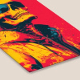 Zonnebril - Schedel - Jas - Rood fotolijst zwart zonder passe partout klein -zsfeer6