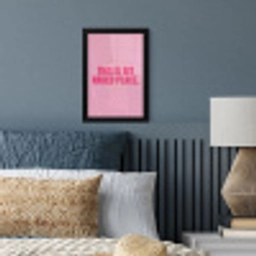 Tekst - Modern - Roze fotolijst zwart zonder passe partout klein -sfeer3