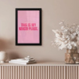 Tekst - Modern - Roze fotolijst zwart zonder passe partout klein -sfeer5