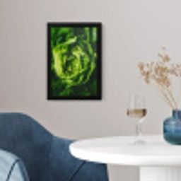 Groente - Sla - Groen fotolijst zwart zonder passe partout klein -sfeer4