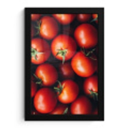 Groente - Rood - Tomaten fotolijst zwart zonder passe partout klein -3d