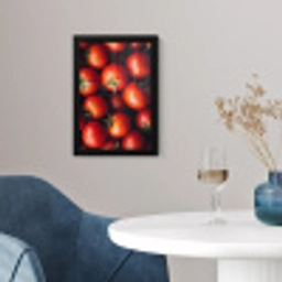 Groente - Rood - Tomaten fotolijst zwart zonder passe partout klein -sfeer4