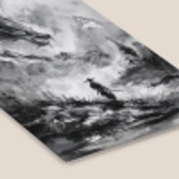 Krijger - Draak - Grijs fotolijst zwart zonder passe partout klein -zsfeer6