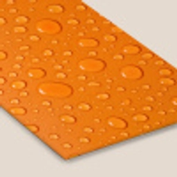Water - Druppels - Oranje fotolijst zwart zonder passe partout klein -zsfeer6