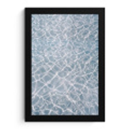 Water - Reflectie - Zonlicht fotolijst zwart zonder passe partout klein -3d
