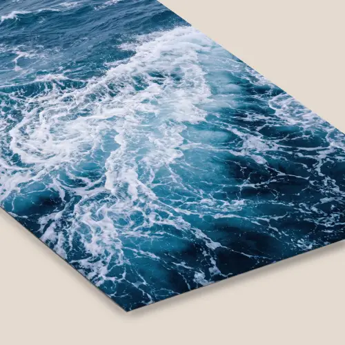 Golven - Oceaan - Blauw fotolijst zwart zonder passe partout klein -zsfeer6