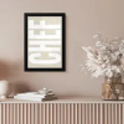 Wit - Chef - Decoratie - Japandi fotolijst zwart zonder passe partout klein -sfeer5