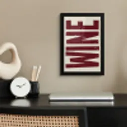 Wine - Red - Decoratie - Japandi fotolijst zwart zonder passe partout klein -sfeer1