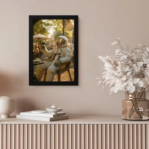 Wijn - Rood - Terras - Koffie fotolijst zwart zonder passe partout klein -sfeer5