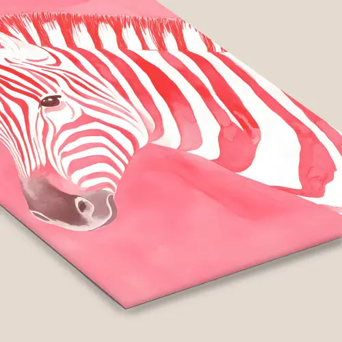 Zebra - Pink - Verf fotolijst zwart zonder passe partout klein -zsfeer6