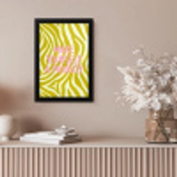 Zebraprint - Priority - Roze fotolijst zwart zonder passe partout klein -sfeer5