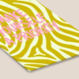 Zebraprint - Priority - Roze fotolijst zwart zonder passe partout klein -zsfeer6