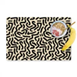 Abstract - Lijnen - Zwart Placemat vinyl groot 368 -zzzproduct_Kitchenyeah-website