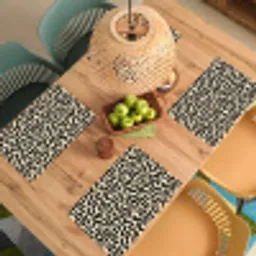 Abstract - Lijnen - Zwart Placemat vinyl groot 368 -zzsfeer5_Kitchenyeah-website