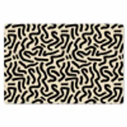 Abstract - Lijnen - Zwart Placemat vinyl groot 368 -zzsfeer1_Kitchenyeah-website