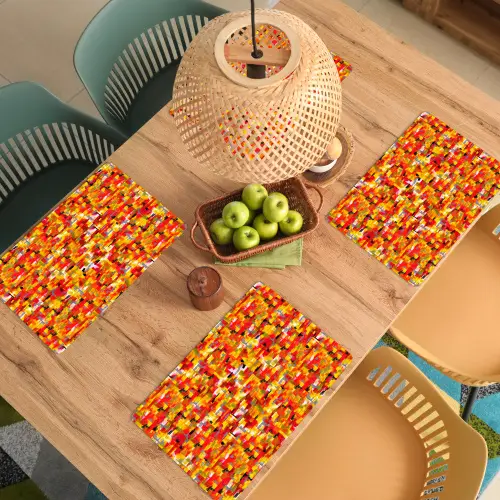 Abstract - Verf - Rood Placemat vinyl groot 368 -zzsfeer5_Kitchenyeah-website