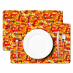 Abstract - Verf - Rood Placemat vinyl groot 368 -zzsfeer2_Kitchenyeah-website