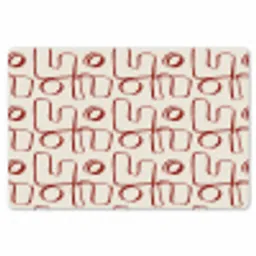 Abstract - Patroon - Beige - Rood Placemat vinyl groot 368 -zzsfeer1_Kitchenyeah-website