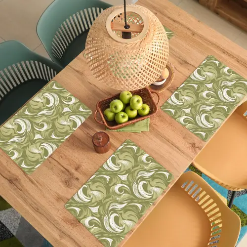 Abstract - Textuur - Groen Placemat vinyl groot 368 -zzsfeer5_Kitchenyeah-website