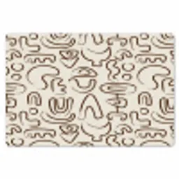 Abstract - Beige - Patroon - Donkerbruin Placemat vinyl groot 368 -zzsfeer1_Kitchenyeah-website