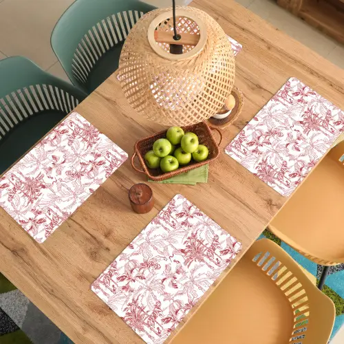 Dieren - Abstract - Rood Placemat vinyl groot 368 -zzsfeer5_Kitchenyeah-website