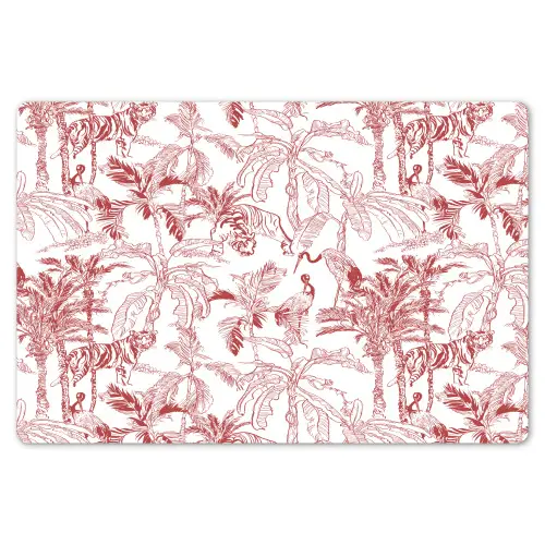 Dieren - Abstract - Rood Placemat vinyl groot 368 -zzsfeer1_Kitchenyeah-website