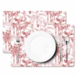 Dieren - Abstract - Rood Placemat vinyl groot 368 -zzsfeer2_Kitchenyeah-website