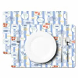 Zee - Sfeer - Kreeft - Oester Placemat vinyl groot 368 -zzsfeer2_Kitchenyeah-website