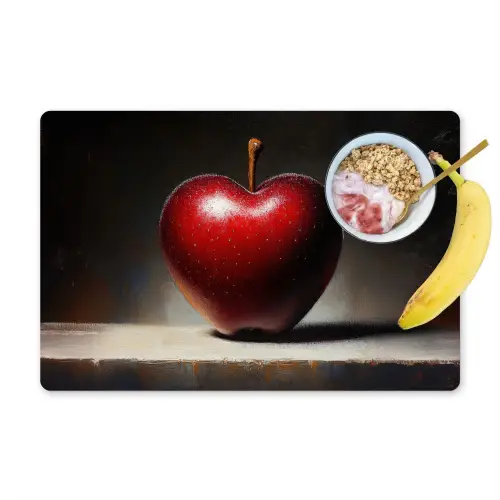 Apple - Hart - Rood Placemat vinyl groot -zzzproduct_Kitchenyeah-website