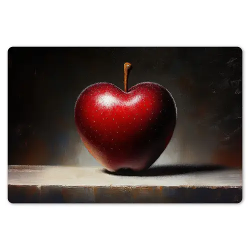 Apple - Hart - Rood Placemat vinyl groot -zzsfeer1_Kitchenyeah-website