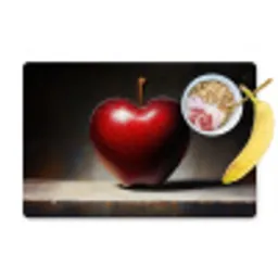 Apple - Hart - Rood Placemat vinyl groot -zzzproduct_Kitchenyeah-website
