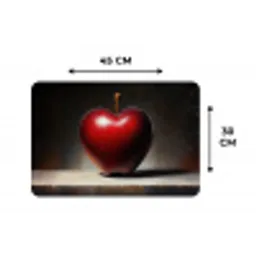 Apple - Hart - Rood Placemat vinyl groot -specs