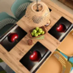 Apple - Hart - Rood Placemat vinyl groot -zzsfeer5_Kitchenyeah-website