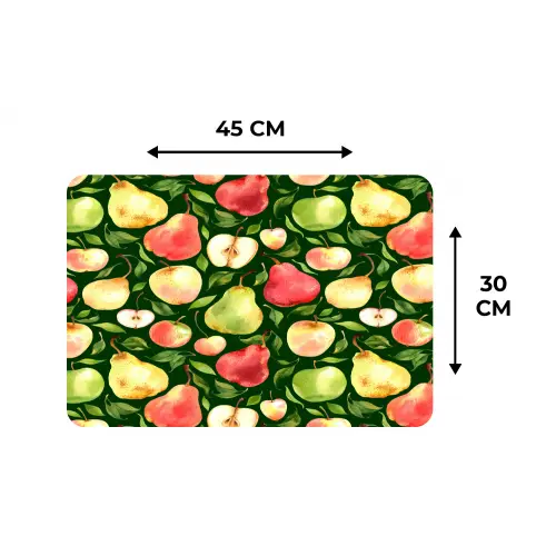 Appels - Peren - Fruit - Groen Placemat vinyl groot 368 -specs