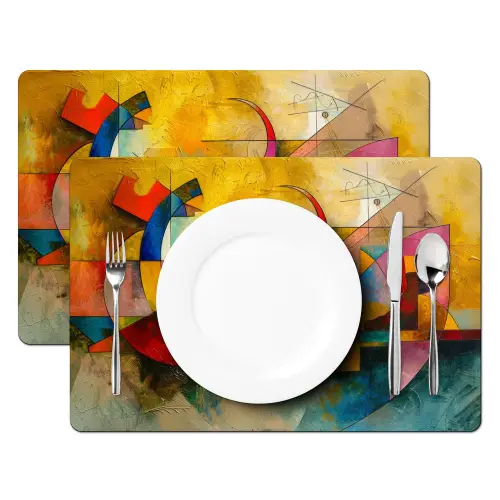 Kunst - Abstract - Aesthetic - Kleurrijk - Art Placemat vinyl groot -zzsfeer2_Kitchenyeah-website