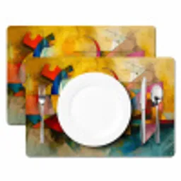 Kunst - Abstract - Aesthetic - Kleurrijk - Art Placemat vinyl groot -zzsfeer2_Kitchenyeah-website