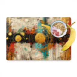 Kunst - Abstract - Aesthetic - Goud Placemat vinyl groot -zzzproduct_Kitchenyeah-website