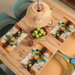 Kunst - Abstract - Aesthetic - Goud Placemat vinyl groot -zzsfeer5_Kitchenyeah-website