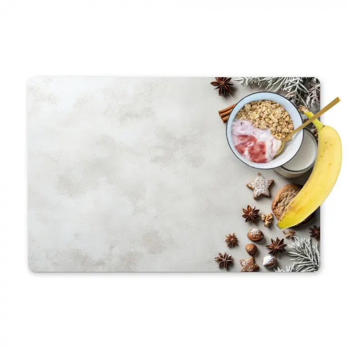 Bakken - Kaneel - Licht - Winter Placemat vinyl groot -zzzproduct_Kitchenyeah-website