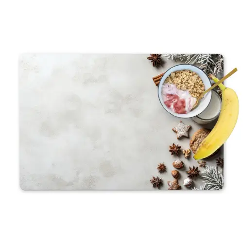 Bakken - Kaneel - Licht - Winter Placemat vinyl groot -zzzproduct_Kitchenyeah-website