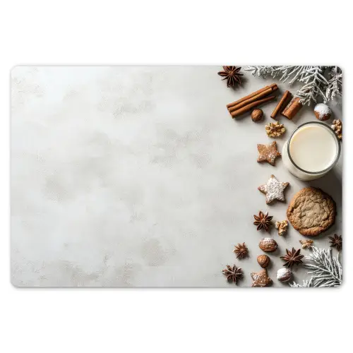 Bakken - Kaneel - Licht - Winter Placemat vinyl groot -zzsfeer1_Kitchenyeah-website