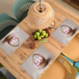 Mand - Eieren - Roze Placemat vinyl groot -zzsfeer5_Kitchenyeah-website