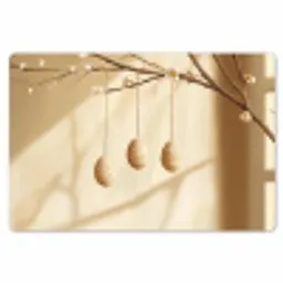 Beige - Paastak - Eieren Placemat vinyl groot -zzsfeer1_Kitchenyeah-website